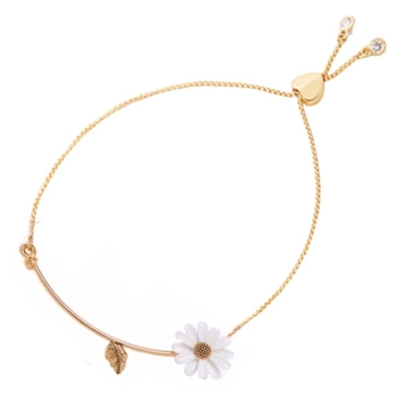 KATE SPADE • Into The Bloom Slider Bracelet Adjustable Flower Stacking - Picture 1 of 3